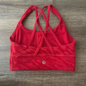 lululemon LUNAR NEW YEAR collection athletica Vibrant Red Sports Bra